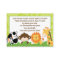 Bright Jungle Safari Enclosure Book Request Cards