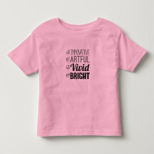 BRIGHT Kids T-Shirt, Checklist Toddler T-shirt