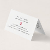 Bright Kiss Lip Product Distributor Tips & Tricks Business Card (Back)