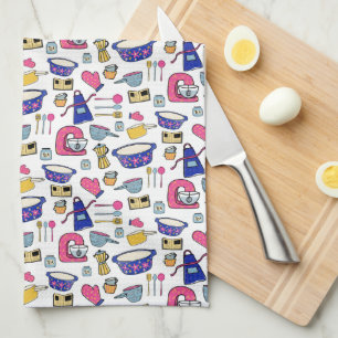 Bright Kitchen Utensils Cook Cake Baker  Towel