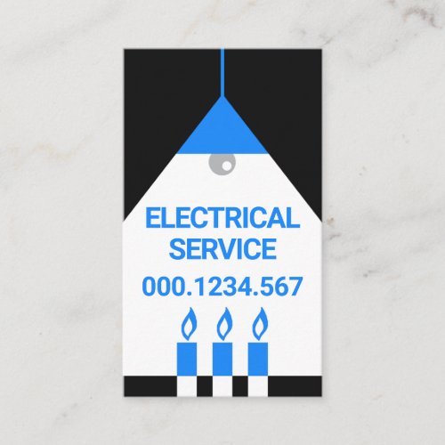 Bright Lampshade Power Outage Business Card