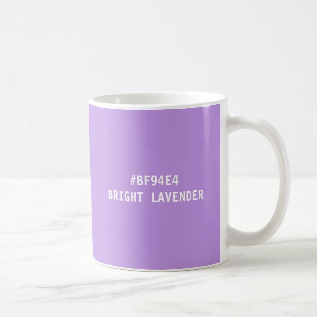 Bright Lavender Color hex Code Mug (Right)