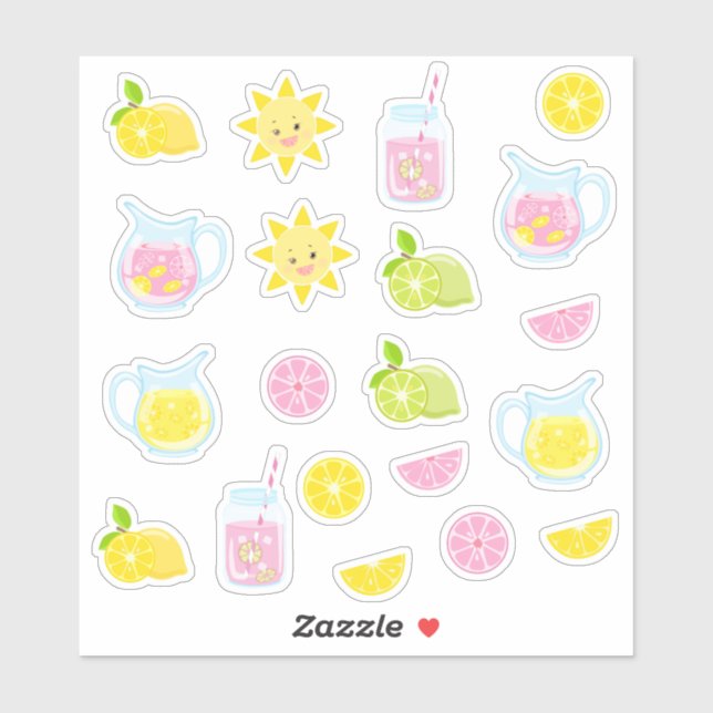 Bright Lemon Delight Sticker (Sheet)
