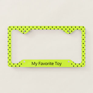 Bright Lemon Lime License Plate Frame