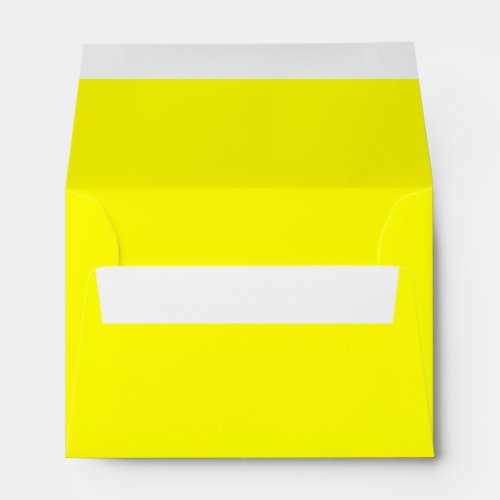 Bright Lemon Neon Yellow A6 4x6 Blank Envelopes
