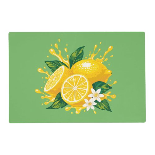 Bright Lemon  Placemat