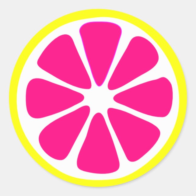 Bright Lemon Slice Sticker (Front)