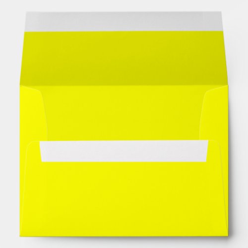 Bright Lemon Yellow 5x7 A7 Inside Color Envelope