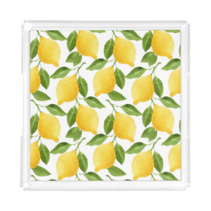 Bright lemons acrylic tray