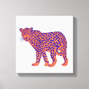 Bright Leopard Canvas Print