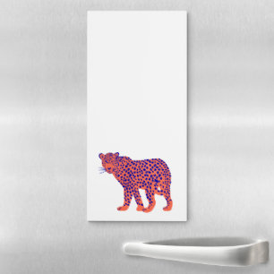 Bright Leopard Magnetic Notepad