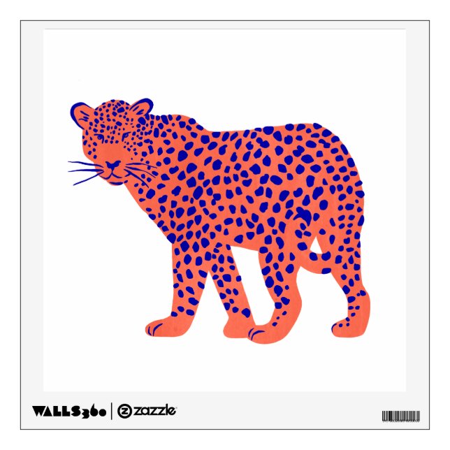 Bright Leopard Wall Decal (Front)