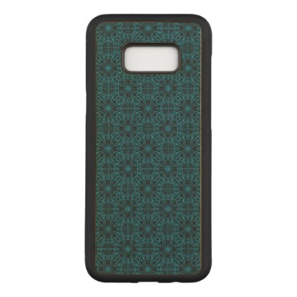Bright Light Blue Geometric Symmetry Pattern Carved Samsung Galaxy S8+ Case