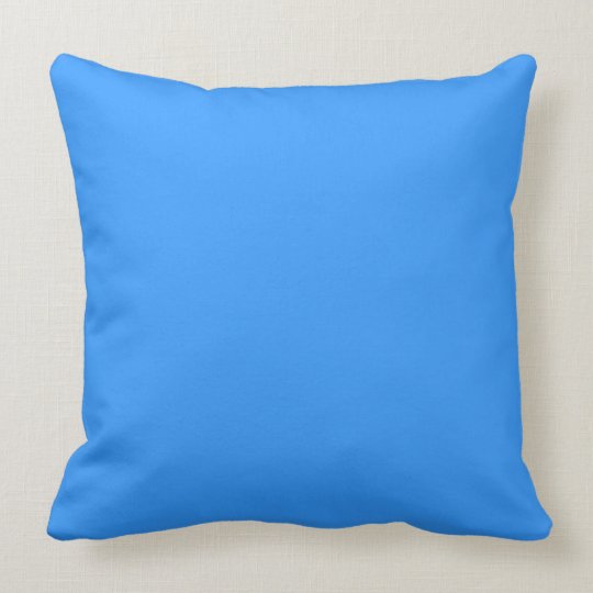 bright light blue pillow