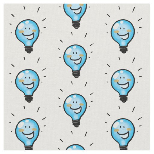 bright light bulb fabric