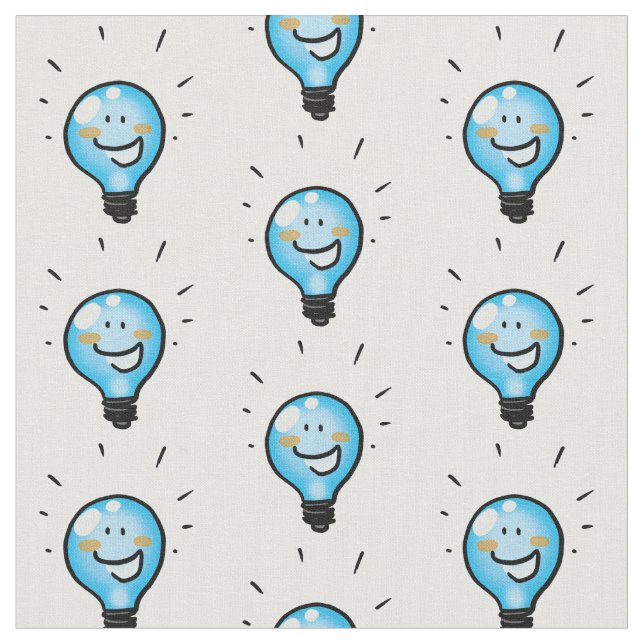 bright light bulb fabric (Close Up)