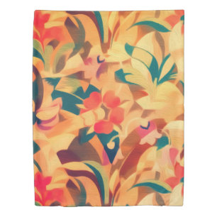 Bright Light Floral Botanical Garden Fine Art Duvet Cover