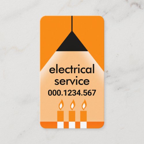 Bright Lighting Power Outage Business Card