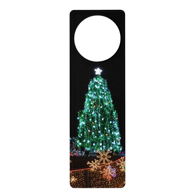 Bright Lights Christmas Tree Door Hanger (Front)