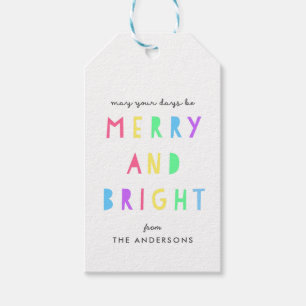 Bright Lights Holiday Gift Tag