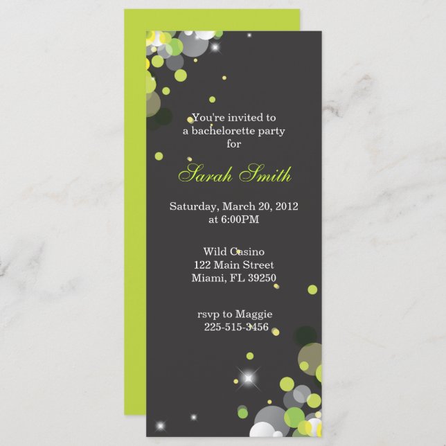 Bright Lights Invitation (Front/Back)