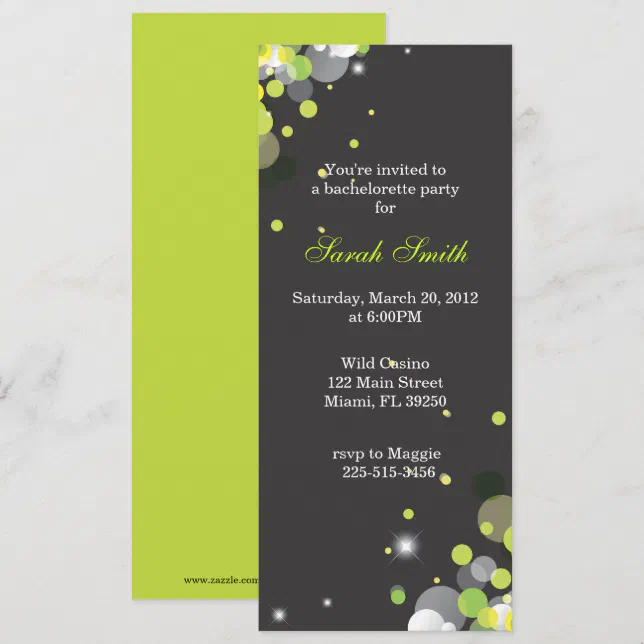 Bright Lights Invitation | Zazzle