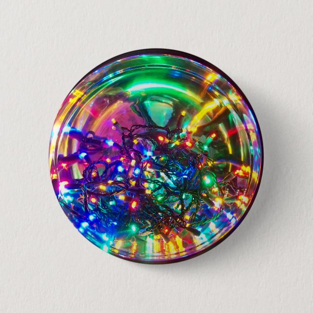 Bright Lights of Christmas Pinback Button (Front)