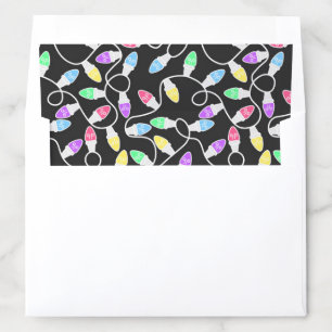 Bright Lights on Slate Holiday Envelope Liner