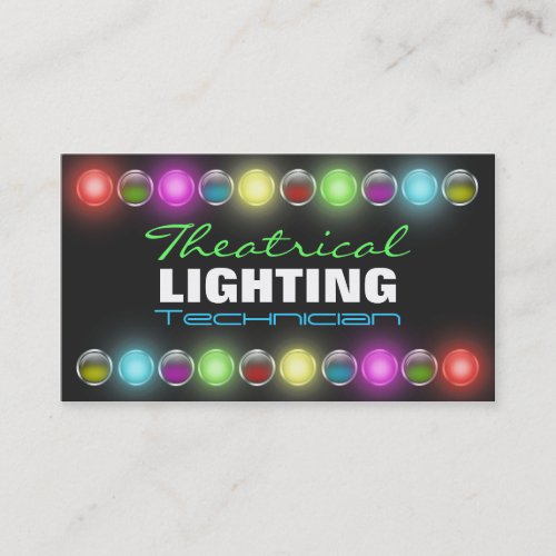 Bright Lights Theatrical Lighting Business Cards