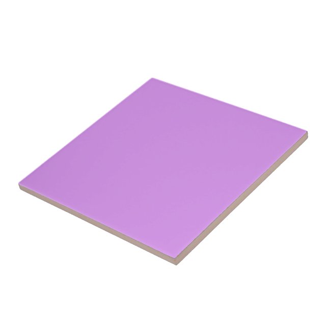 Bright lilac (solid color)  ceramic tile (Side)
