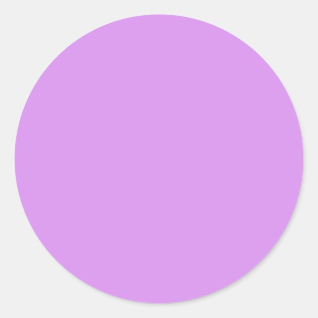 Bright lilac (solid color)  classic round sticker (Front)