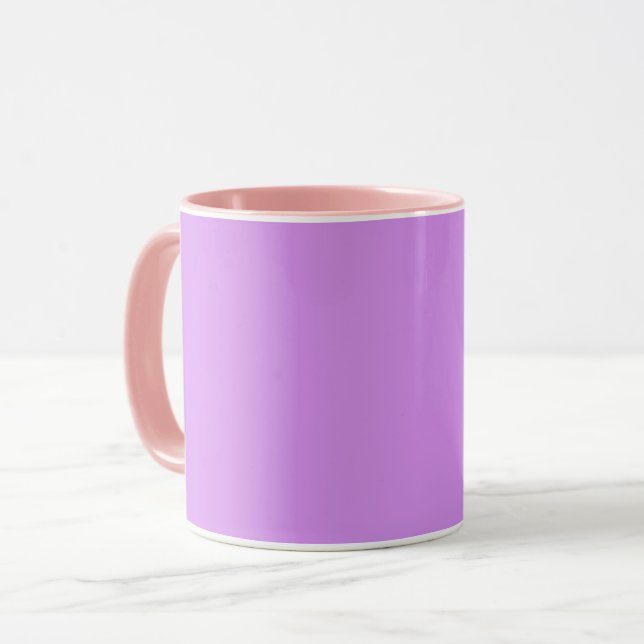 Bright lilac (solid color)  mug (Front Left)