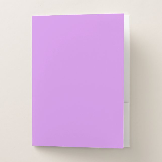Bright lilac (solid color)  pocket folder (Front)