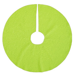 Bright Lime Green Neon Trendy Colors Brushed Polyester Tree Skirt