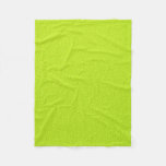 Bright Lime Green Neon Trendy Colors Fleece Blanket at Zazzle
