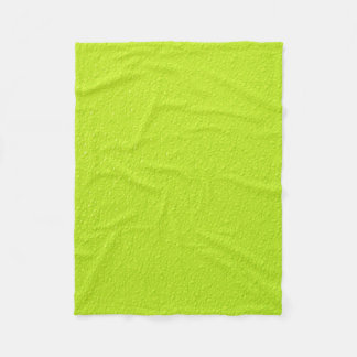 Bright Lime Green Neon Trendy Colors Fleece Blanket