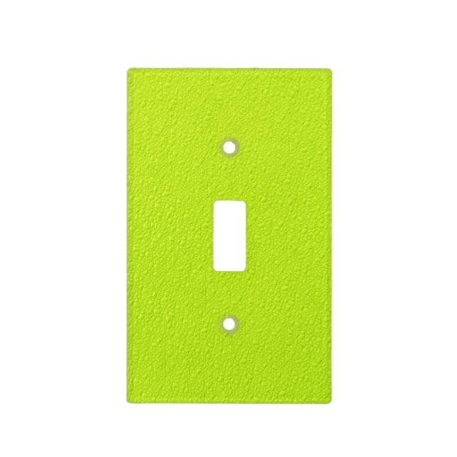 Bright Lime Green Neon Trendy Colors Light Switch Cover (Front)