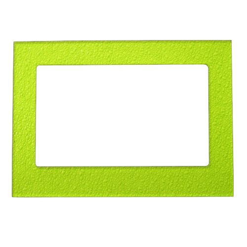 Bright Lime Green Neon Trendy Colors Magnetic Photo Frame