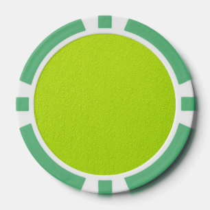 Bright Lime Green Neon Trendy Colors Poker Chips