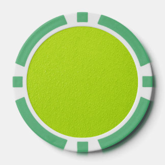 Bright Lime Green Neon Trendy Colors Poker Chips