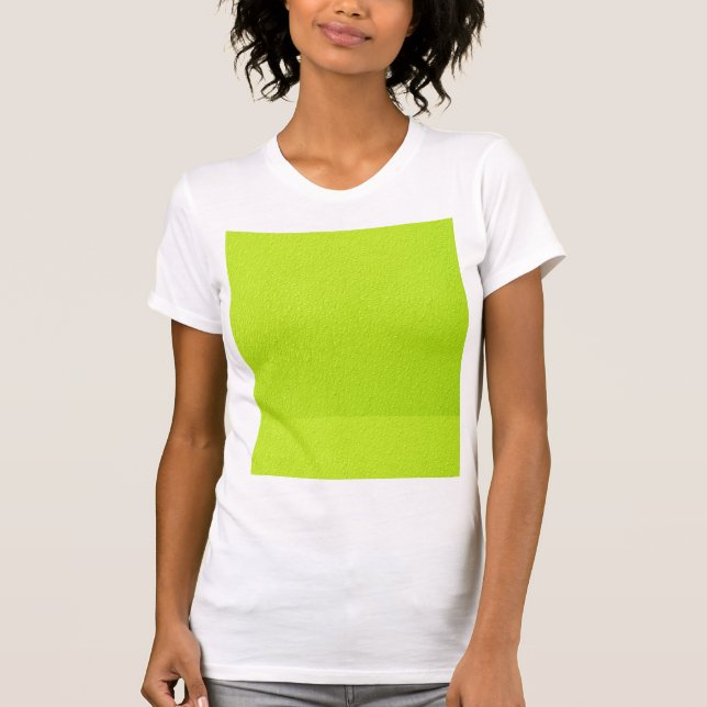 Bright Lime Green Neon Trendy Colors T-Shirt (Front)