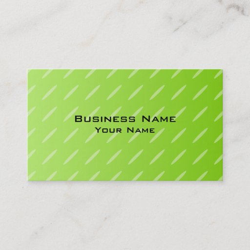 Customizable Bright Lime Green Patterned Background Design. Business Card