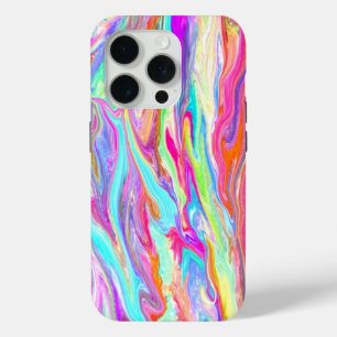 Bright Liquid Color Neon iPhone 15 Pro Case