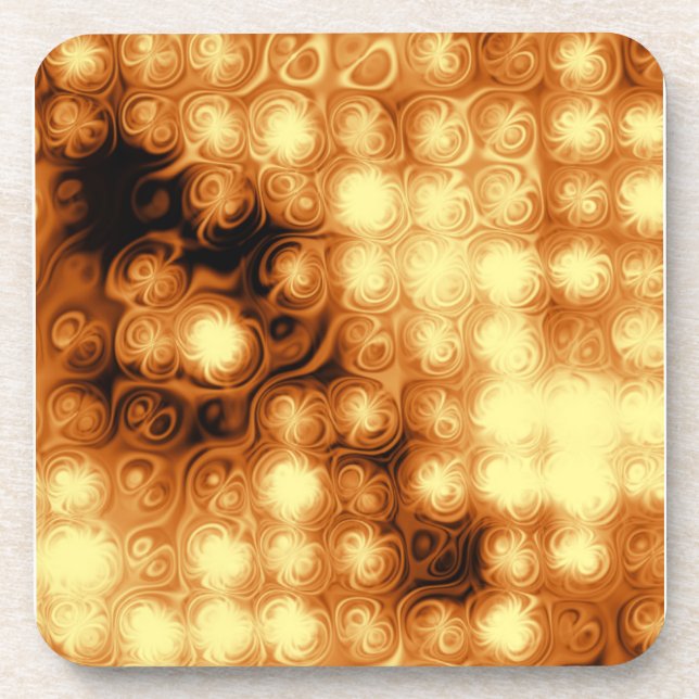 Bright Liquid Copper Beverage Coaster (Front)