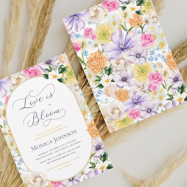 Bright Love's in Bloom Spring Garden Bridal Shower Invitation (Creator Uploaded)