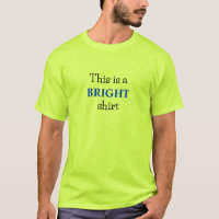 Bright Luminous Neon Color Slogan T-Shirt