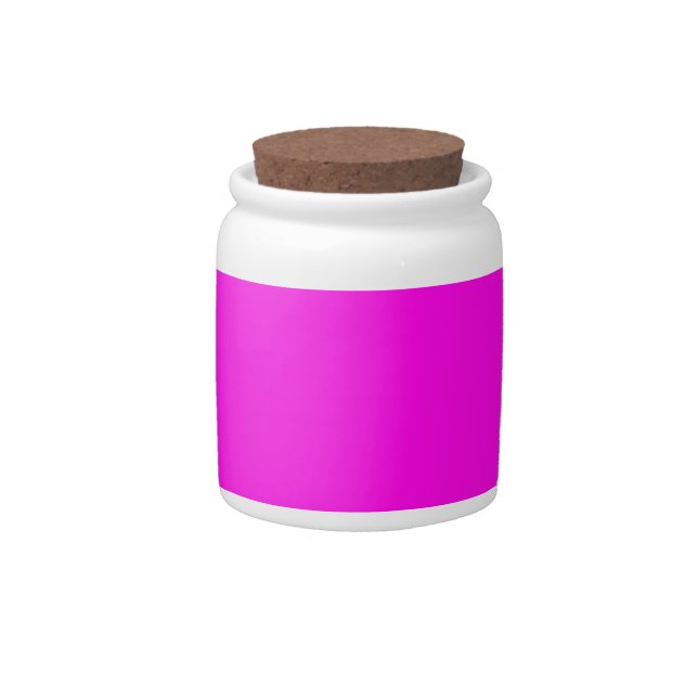  Bright Magenta  Candy Jar (Front)