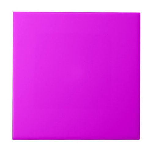 Bright Magenta Ceramic Tile