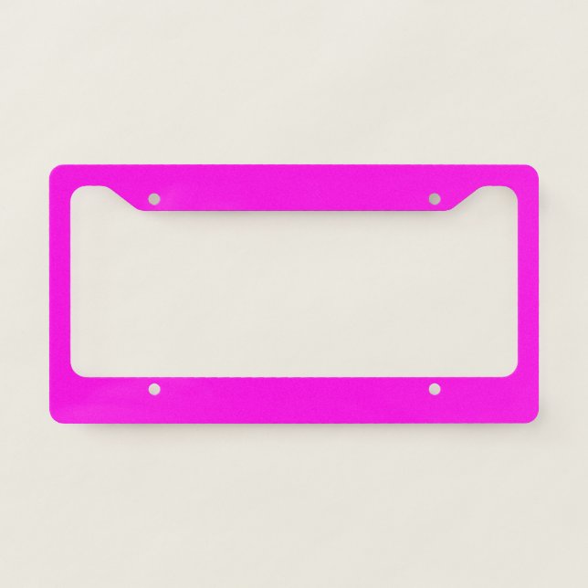  Bright Magenta  License Plate Frame (Front)