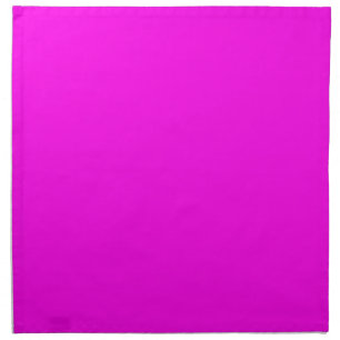 Bright Magenta Solid Color Cloth Napkin